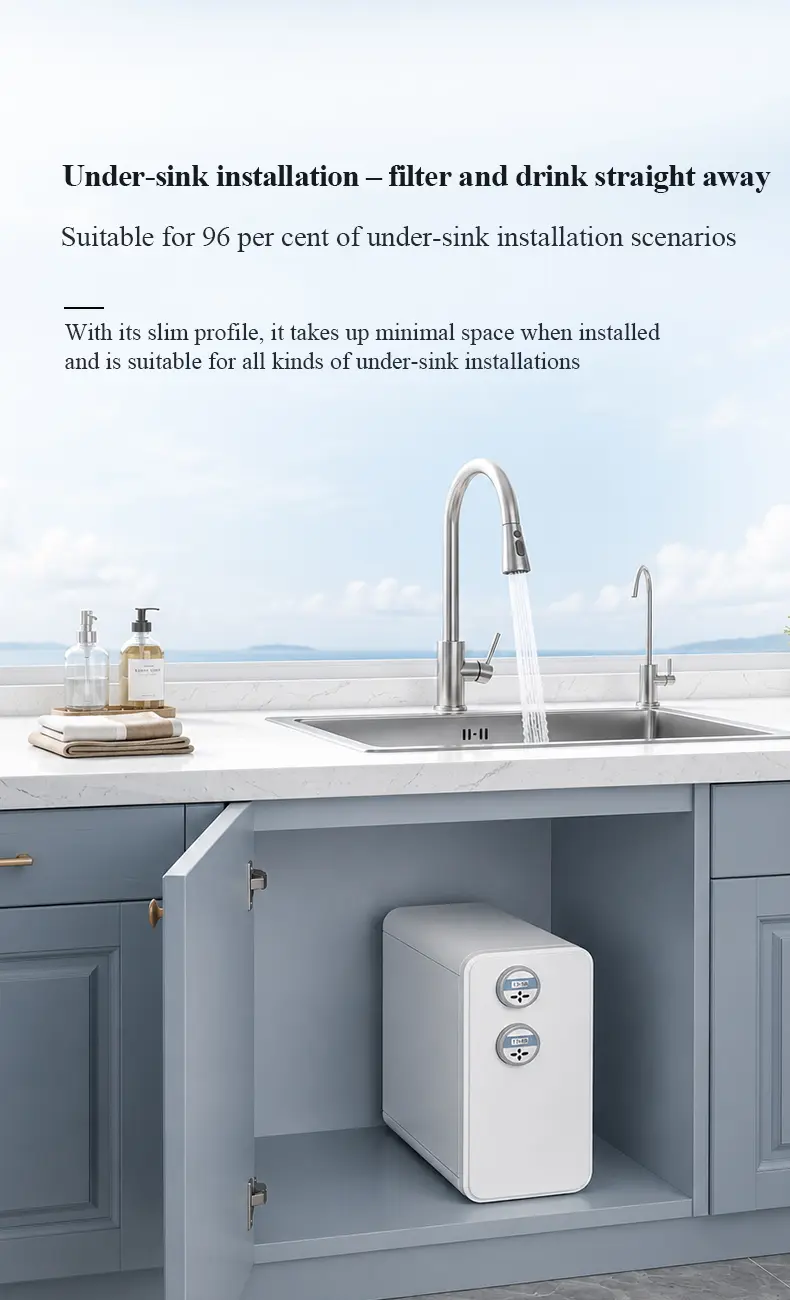 t.jian under sink dual membrane ro water purifier 2.0lmin high flow, ceramic filter for hard water softening & anti scaling, low waste pure water system 06